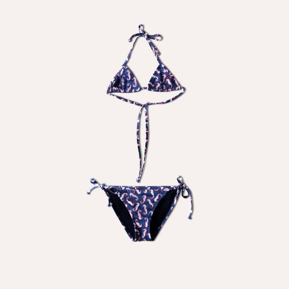 بيكيني فرس البحر باللون الأزرق البحري (للأطفال)