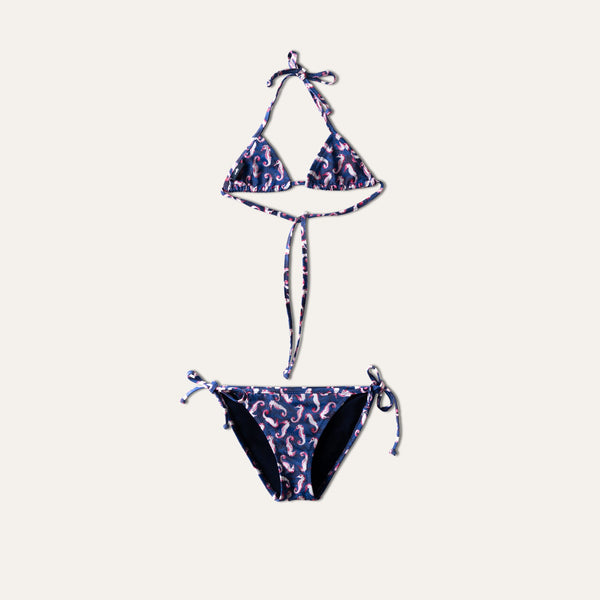 بيكيني فرس البحر باللون الأزرق البحري (للأطفال)