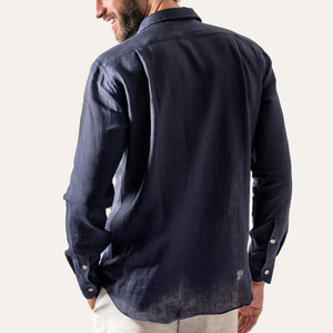 Classic Linen Shirt Navy