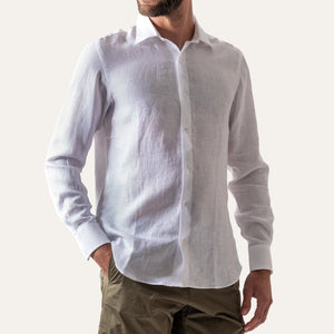 Classic Linen Shirt White