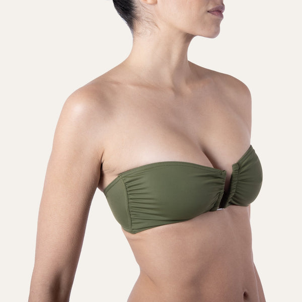 Bandeau Top Olive - Bikini_Top - K A M P O S