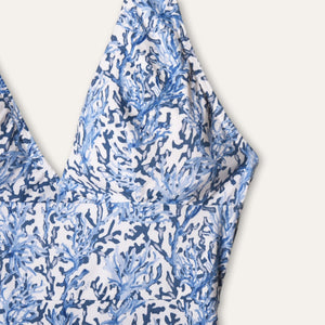 Elegant Coral Blue - Onepieceswimsuit_Woman - K A M P O S