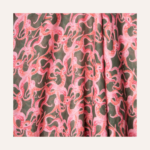 Pareo Octopus Olive - Pareo_Unisex - K A M P O S