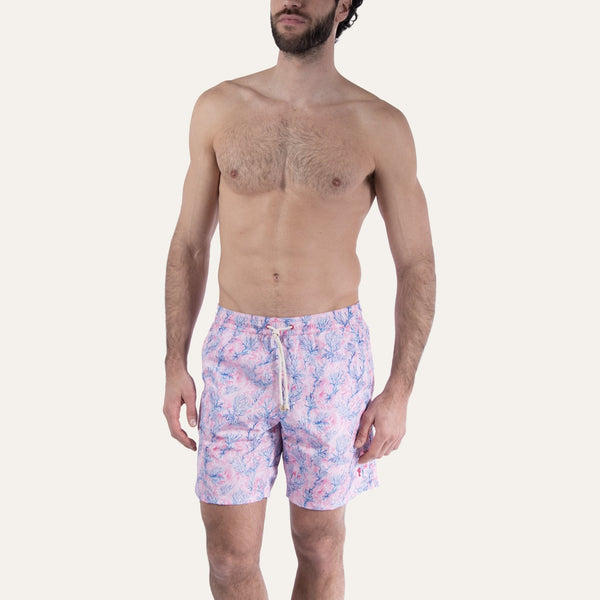 Swim Shorts Long Coral Pink - Swimshorts_Man - K A M P O S