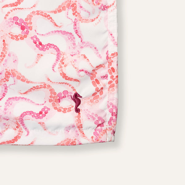 Swim Shorts Long Octopus Pink - Swimshorts_Man - K A M P O S