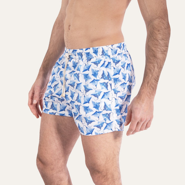 Swim Shorts Ray White - Swimshorts_Man - K A M P O S