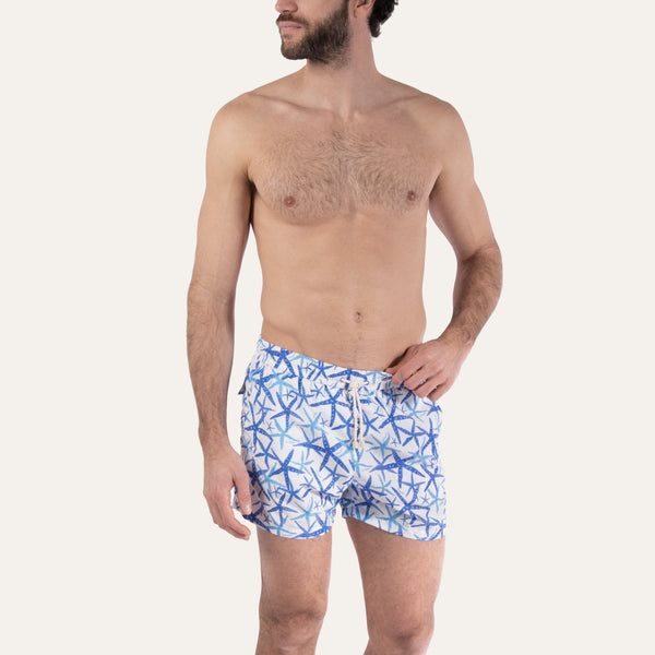Swim Shorts Starfish White - Swimshorts_Man - K A M P O S