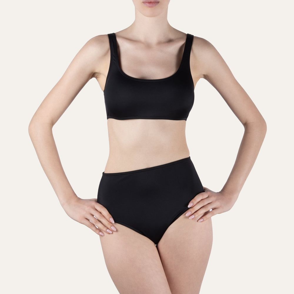 Crop Top Black - Bikini_Top - K A M P O S