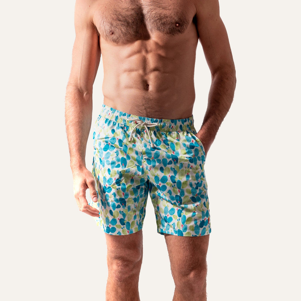 Swim Shorts Long Cactus - Swimshorts_Man - K A M P O S