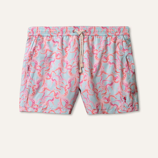 شورت سباحة باللون الأزرق الأخطبوط