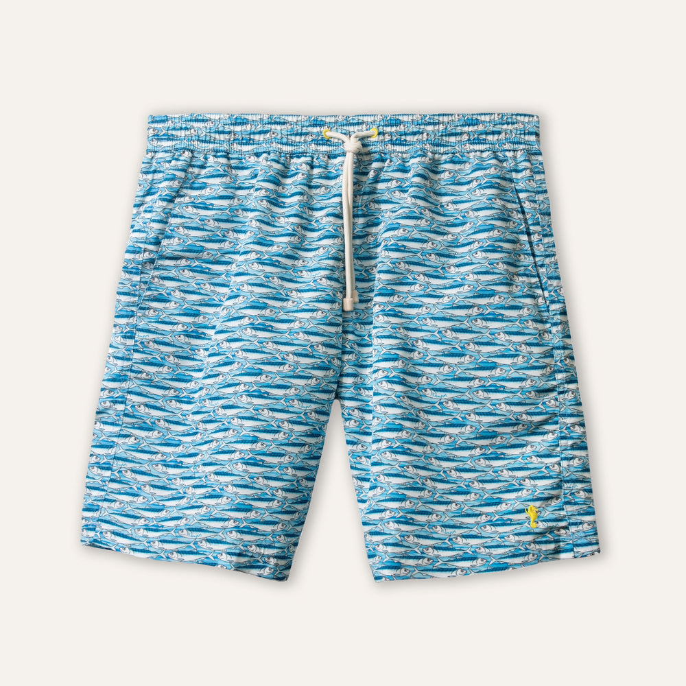 شورت سباحة طويل بلون السردين