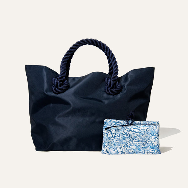 Tote Bag Large Coral Blue