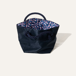 Tote Bag Small Seahorse Navy